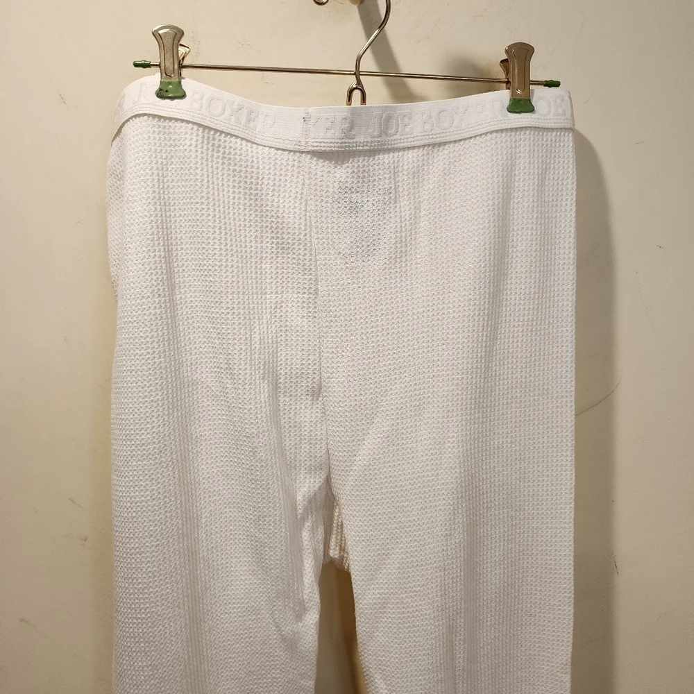 Joe Boxer Men's Off White Thermal Pants size L